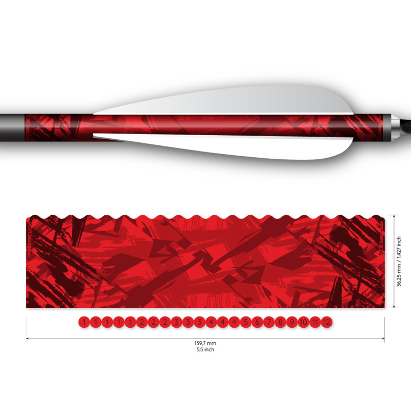 Socx Wrap 10.7mm Max Surge Fluor Red/Orange