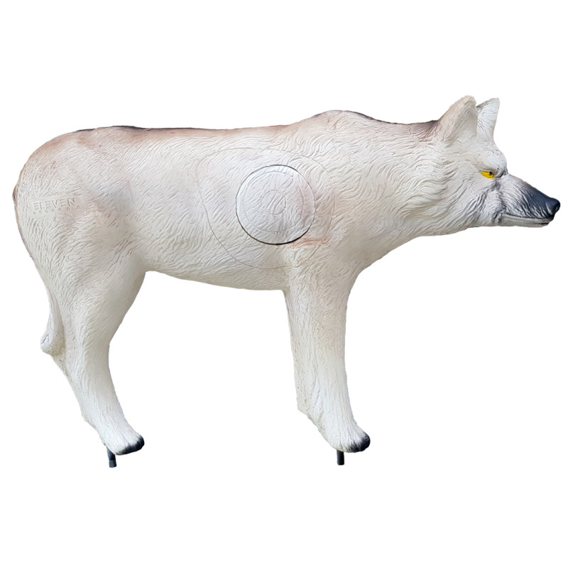 Eleven 3D Target White Wolf with Insert