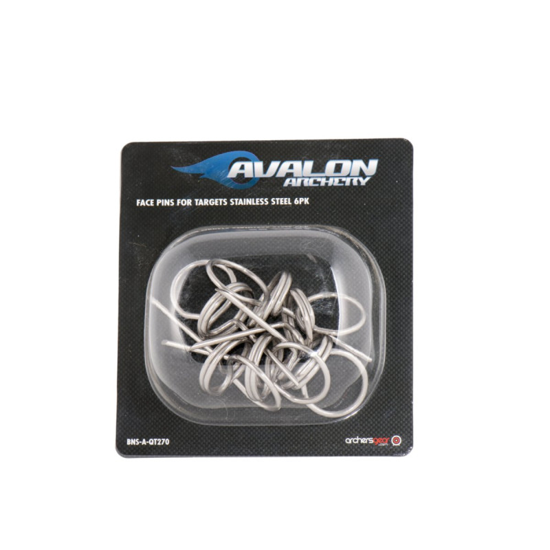 AVALON TARGET PINS STAINLESS STEEL PIN /6pk