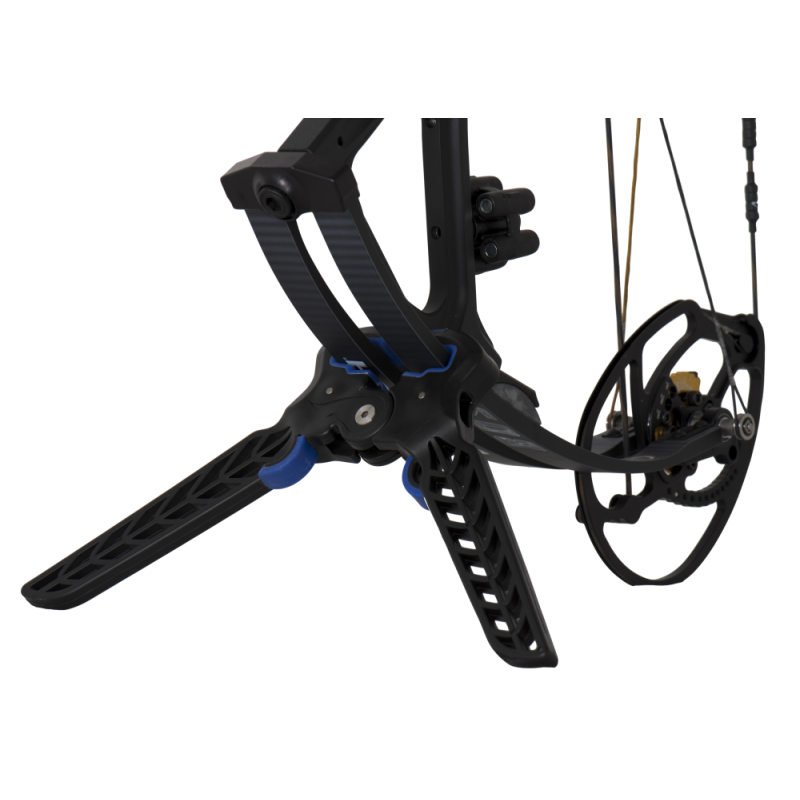 COMPOUND BOWSTANDS DUAL-POD STAND WITH LIMB PROTECTION BLACK-BLUE