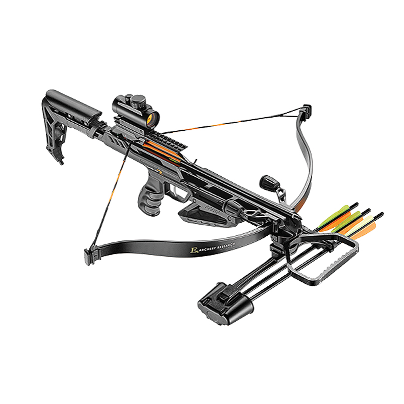 EK POELANG RECURVE CROSSBOW SETS JAG II PRO 260fps BLACK 175lbs RED DOT & ACCES.