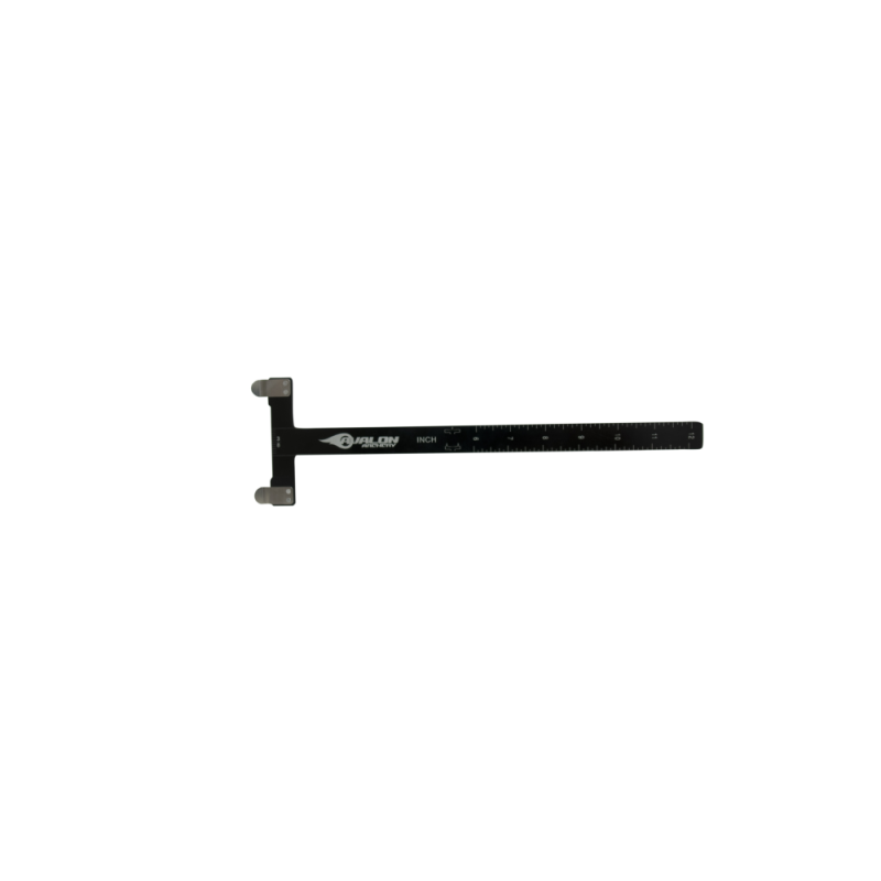 BOW SQUARES GAUGES ALU BLACK ANODISED INCHES AND METRIC