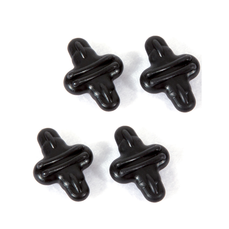 LIMBSAVER STRING DAMPERS SILENCERS EVERLAST STRING LEECH - BLACK 4 PACK