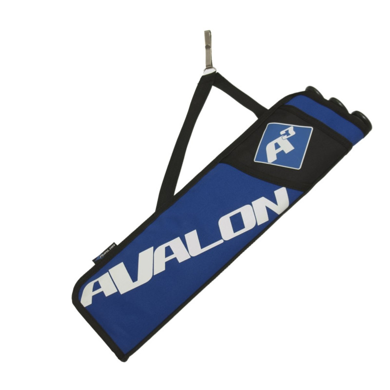 AVALON TARGET QUIVERS  A3 3TUBES WITH SIDE POCKET AND HOOK AMBIDEX. BLUE