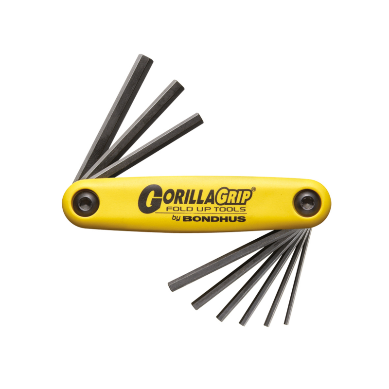 BONDHUS ALLEN SET GORILLA GRIP FOLD UP INCH U.S. 5/64" > 1/4