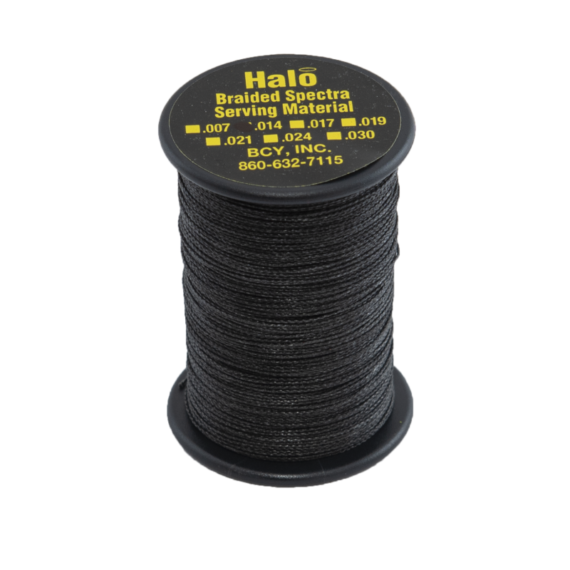 BCY SERVING MATERIAL BRAIDED HALO DIA .014" JIG BLACK