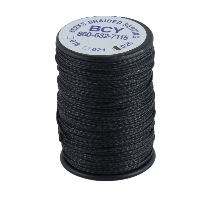 SERVING MATERIAL BRAIDED *62XS DIA .025" JIG BLACK