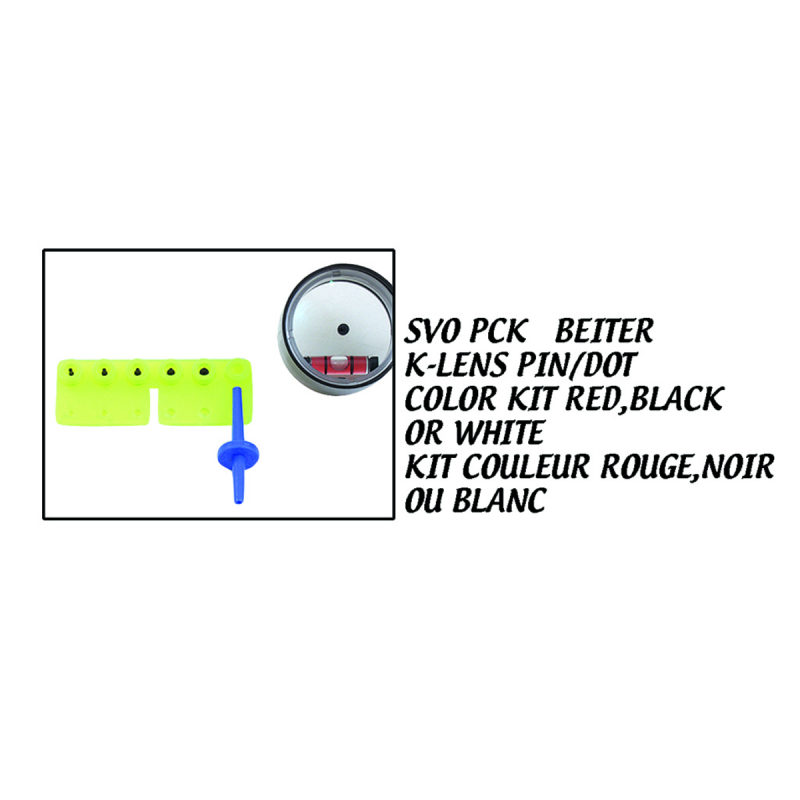 BEITER SCOPE PART K-LENS PIN/DOT COLOUR KIT BLACK