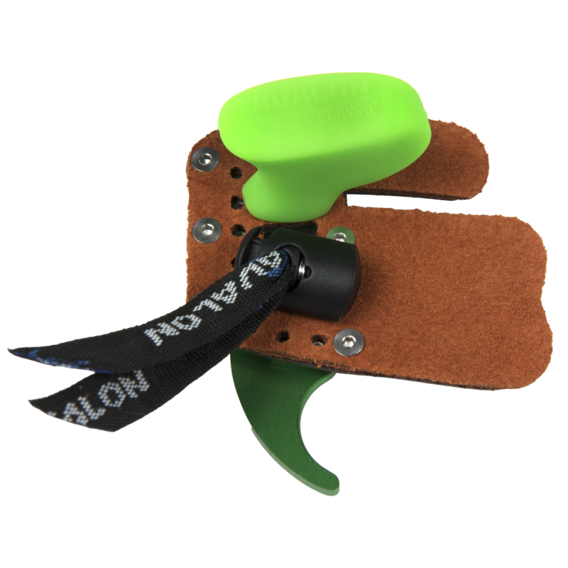 AVALON OLYMPIC RECURVE TAB CLASSIC -  PRIME LEATHER RH X-SMALL GREEN
