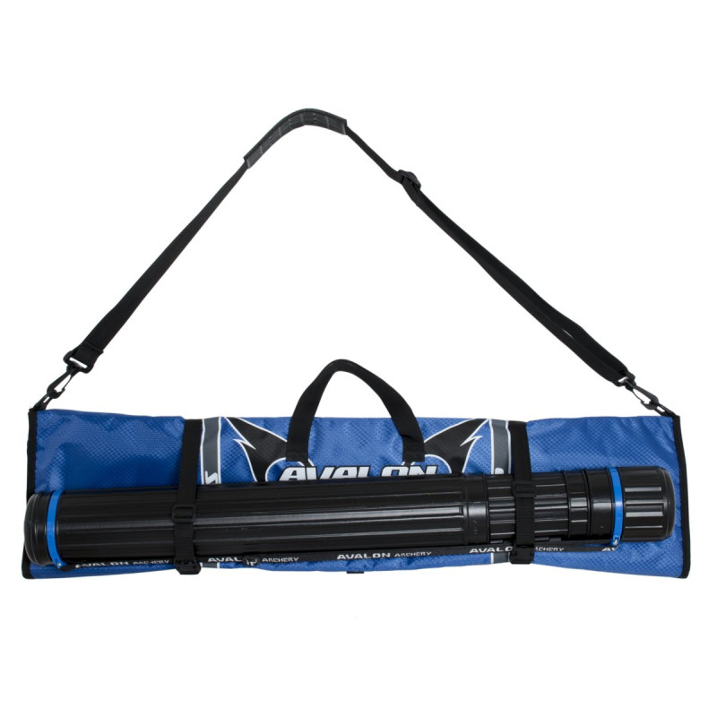 AVALON RECURVE SOFT CASE TYRO SNAP 3 FOLDING LEVELS + ARROW TUBE BLUE