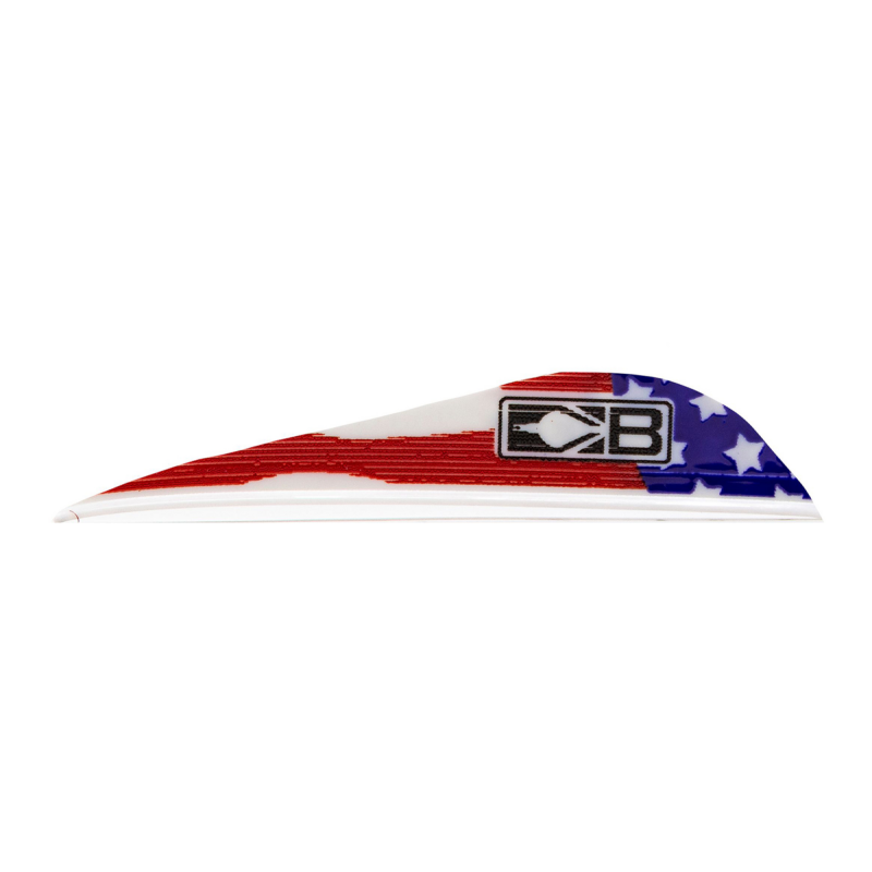 BOHNING VANES HEAT COMPOUND 2.5" AMERICAN FLAG 100/PK