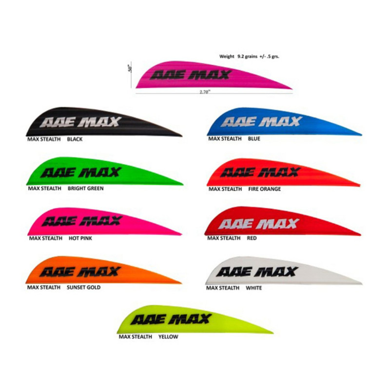 AAE VANES MAX STEALTH 2.7" BLUE 100/PK