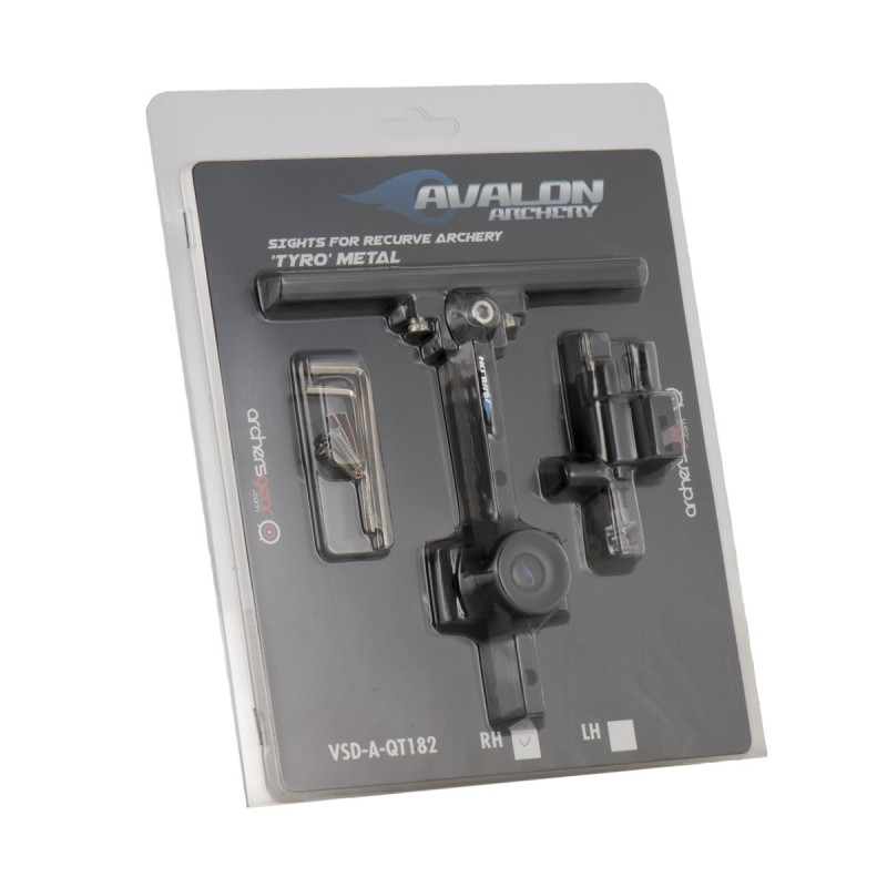 AVALON RECURVE SIGHTS TYRO METAL RH BLACK