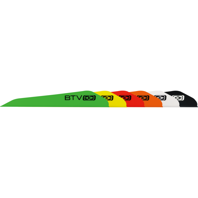 EASTON VANES FOR CROSSBOW BOLTS BTV 3" BRIGHT GREEN 100/PK