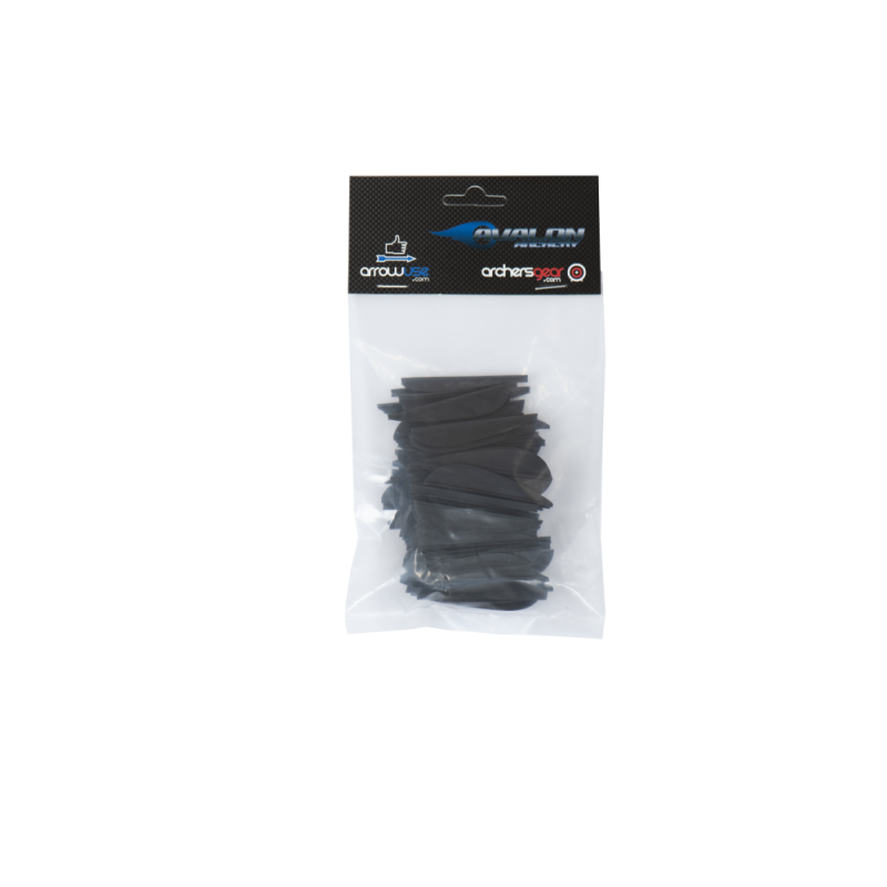 VANES FOR TYRO ARROW 2.0" BLACK 100/PK