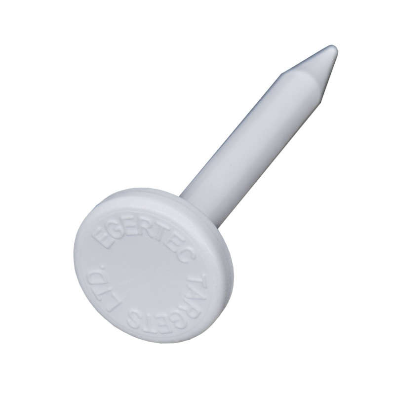 EGERTEC TARGET PINS 50mm 100/PK WHITE