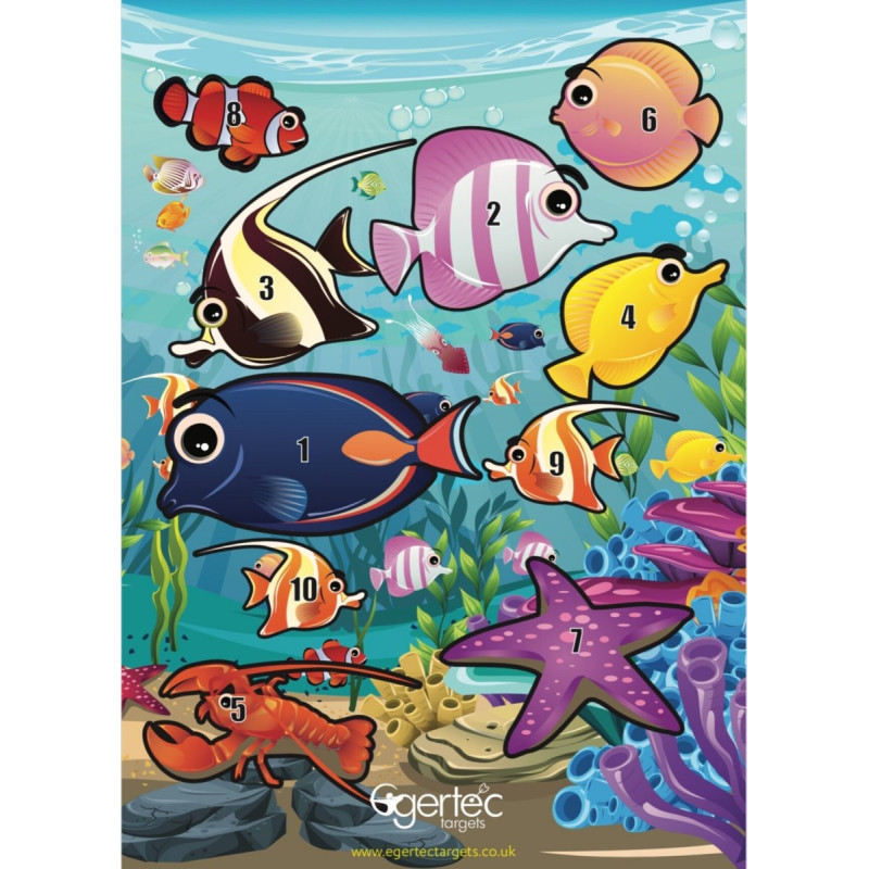 EGERTEC COMPLETE SET OF 10 GAME FACES with 50 TARGET PINS