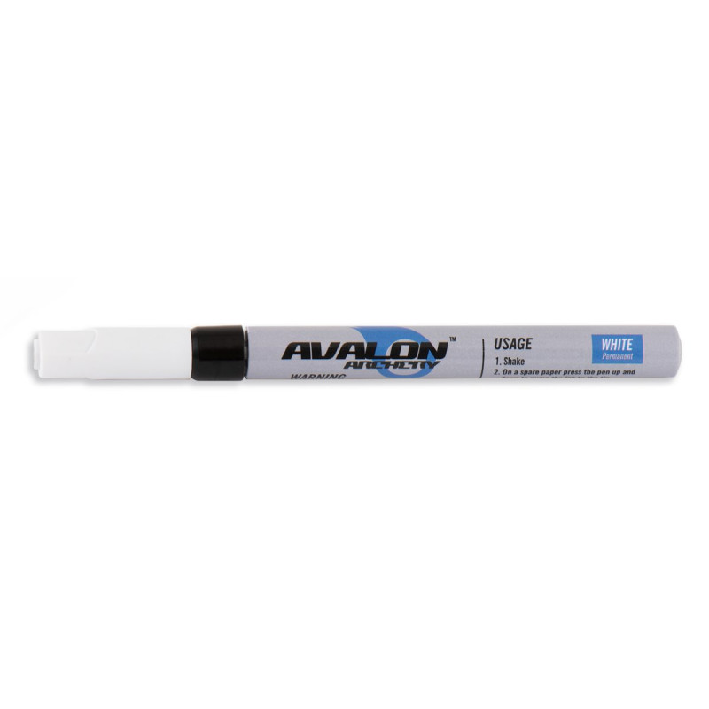 AVALON MARKER PEN 0.7mm WHITE