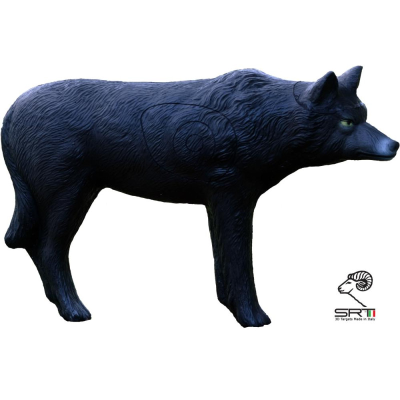 SRT 3D TARGET BLACK WOLF - GROUP 2 - L123cm H75cm