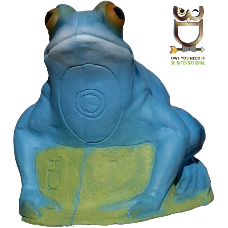 3DINTERNATIONAL 3D TARGET FROG BLUE - L26cm H21cm