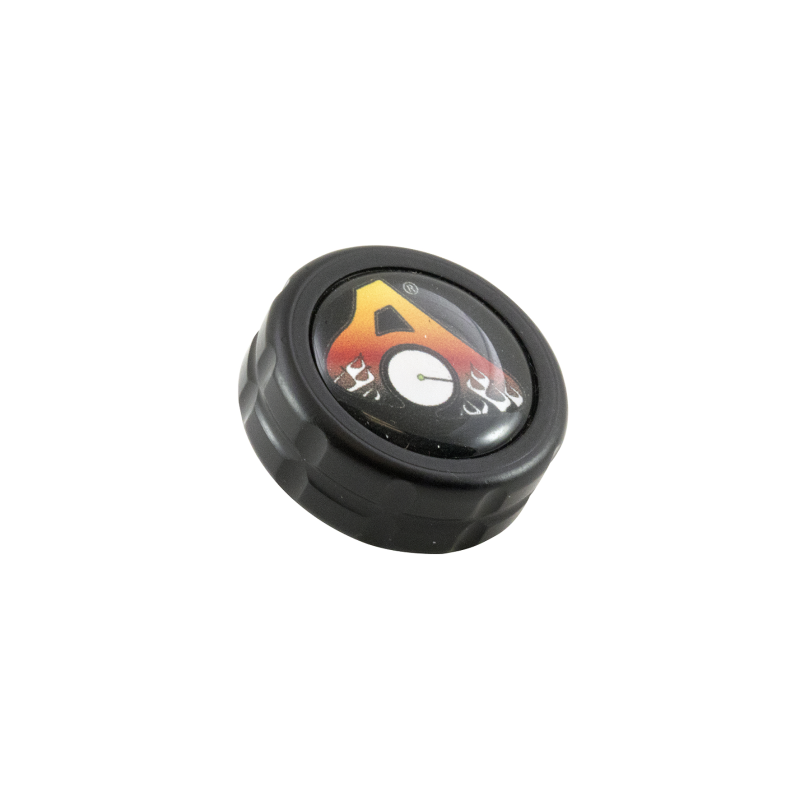 AXCEL WEIGHTS END CAP 0.3oz ALUMINUM WITH LOGO - 1" dia BLACK