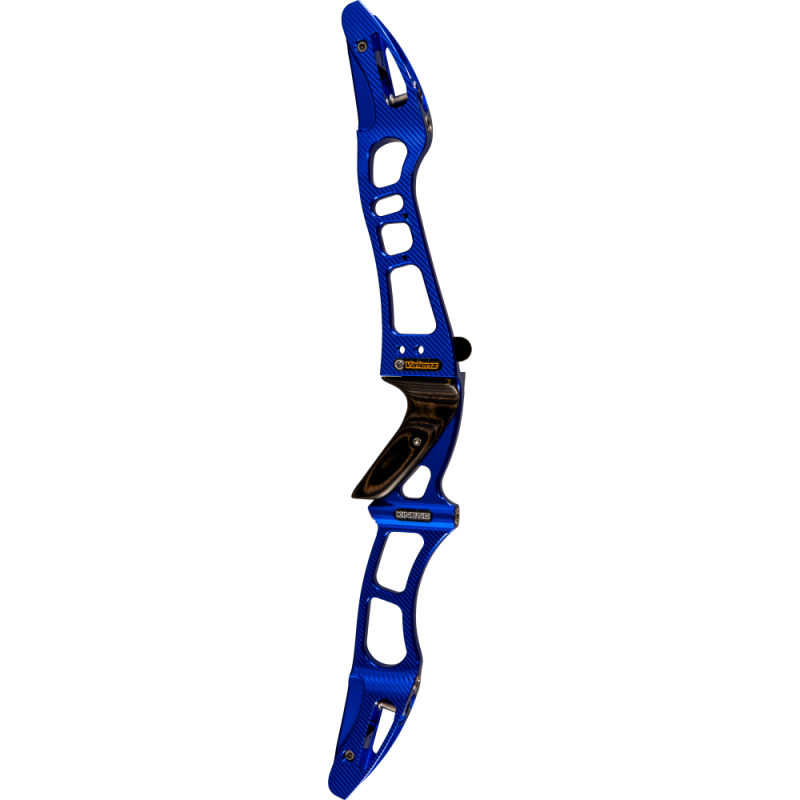 RISERS FORGED VALENZ WITH WOODEN GRIP 25" RH ENGRAVED ANODIZED BLUE