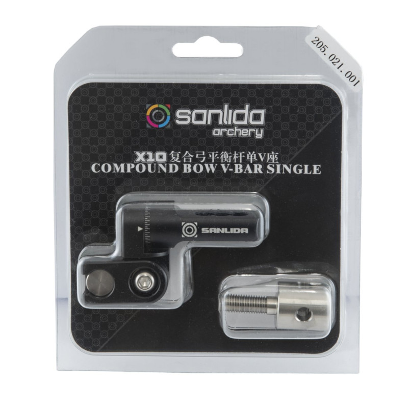 SANLIDA SINGLE V-BARS X10 SINGLE QUICK DETACH BLACK