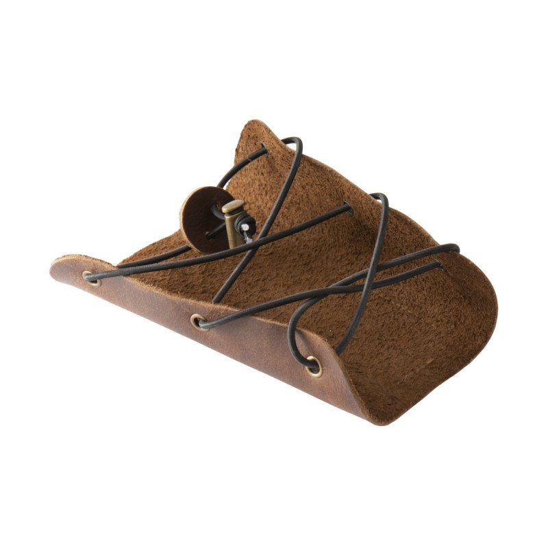 BUCK TRAIL TRADITIONAL ARMGUARDS BREEZE 16cm BROWN SOFT LEATHER W/ REINFORCEMENT