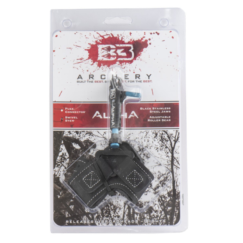 B3ARCHERY ALPHA  SWIVEL STEM - INDEX FINGER BUCKLE STRAP GREY