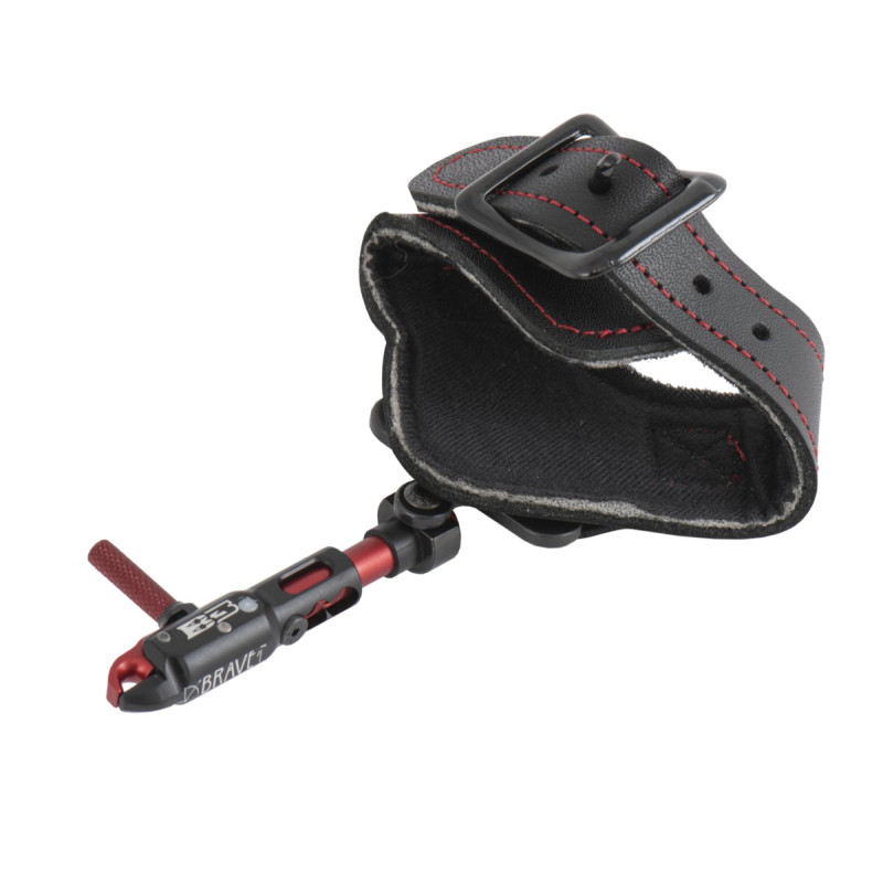 B3ARCHERY INDEX FINGER RELEASES BRAVE SWIVEL - BUCKLE STRAP RED