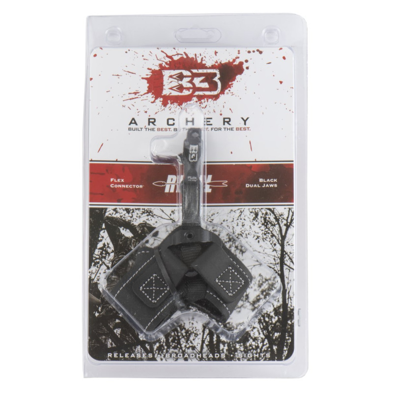 B3ARCHERY INDEX FINGER RELEASES RIVAL FLEX - BUCKLE STRAP BLACK