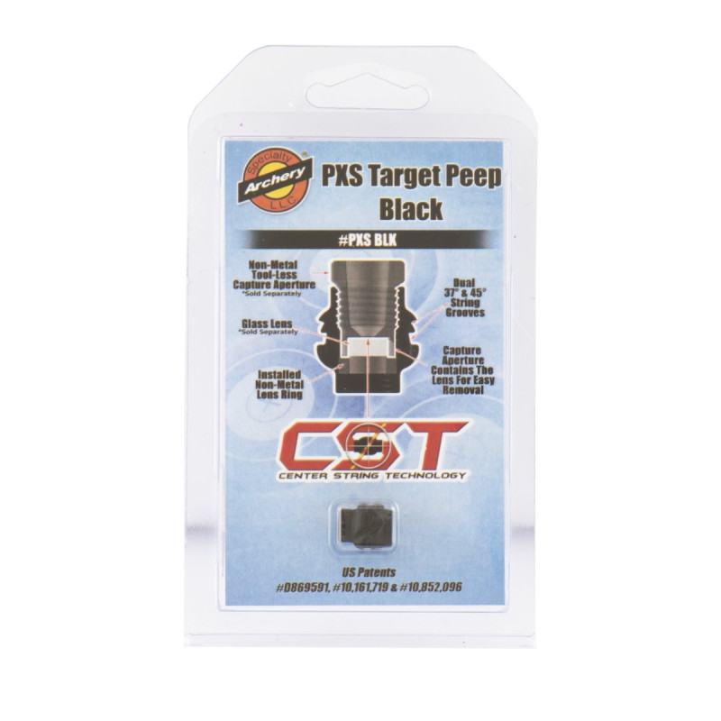 SPECIALTYARCHERYPROD PEEP SIGHT HOUSINGS PXS TARGET PEEP BLACK