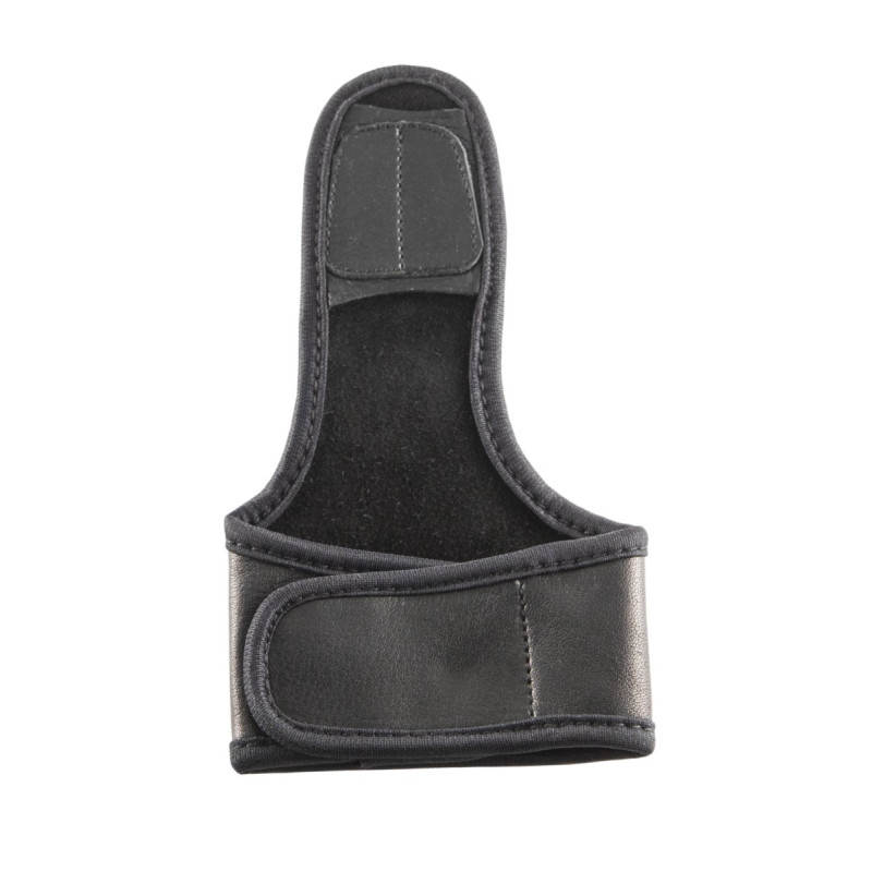 BUCKTRAIL LEATHER THUMB GUARD W/ LEATHER STRAP SMALL