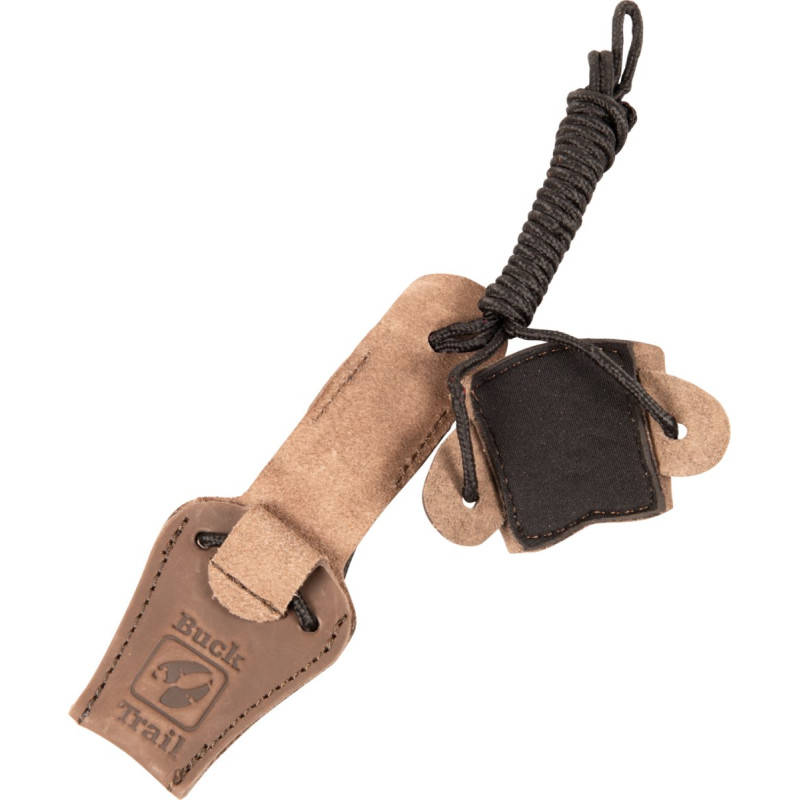 BUCK TRAIL BOWSTRINGER TRADITIONAL CUP AND LIMB GRIPPER LEATHER BROWN