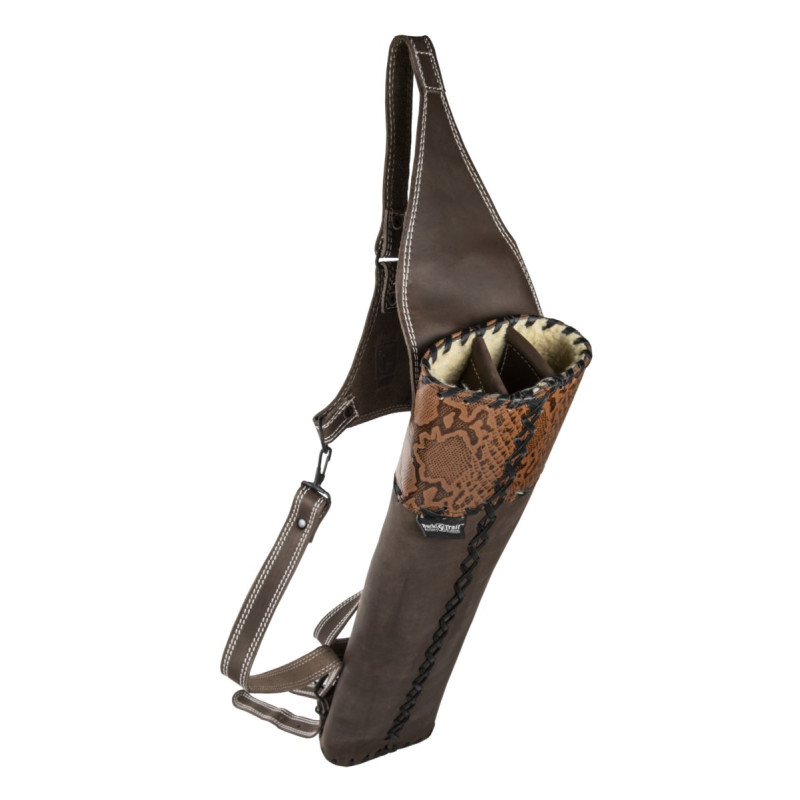 BUCK TRAIL TRADITIONAL BACK QUIVER YUCA BROWN LEATHER