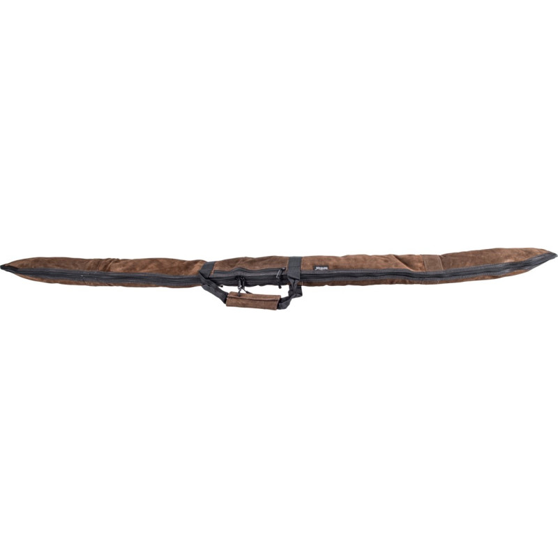 BUCK TRAIL TRADITIONAL RECURVE SOFT CASE BROWN LEATHER 165CM x 20CM