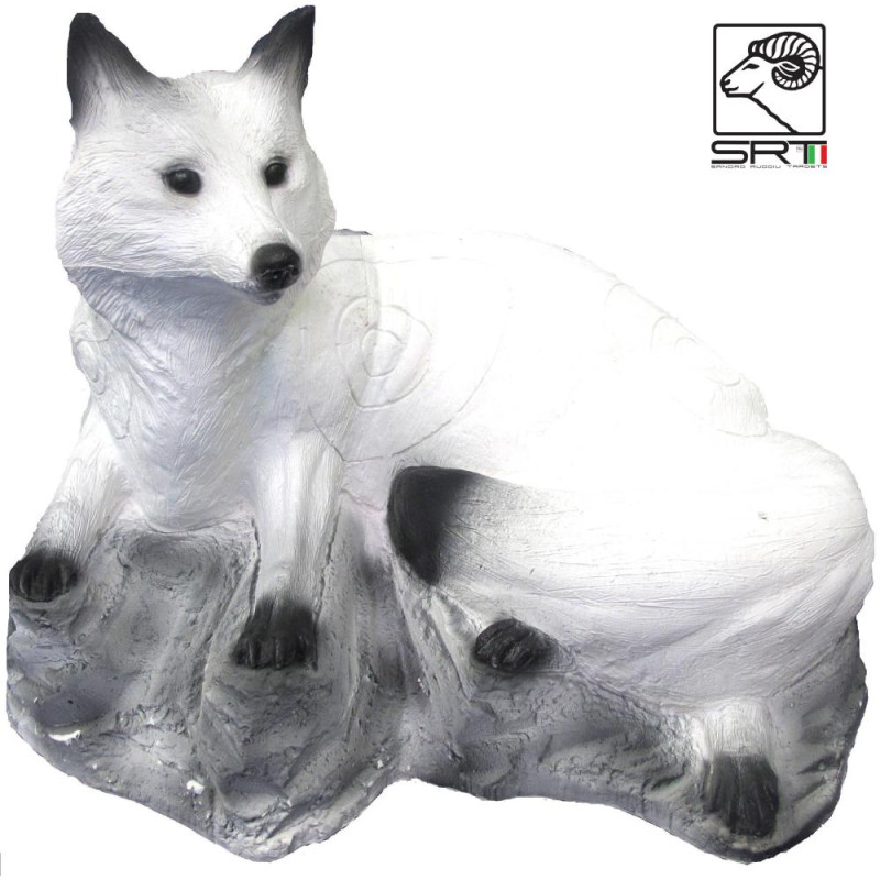 SRT TARGETS 3-D FOX BEDDED WHITE - GROUP 3 - L67cm H50cm
