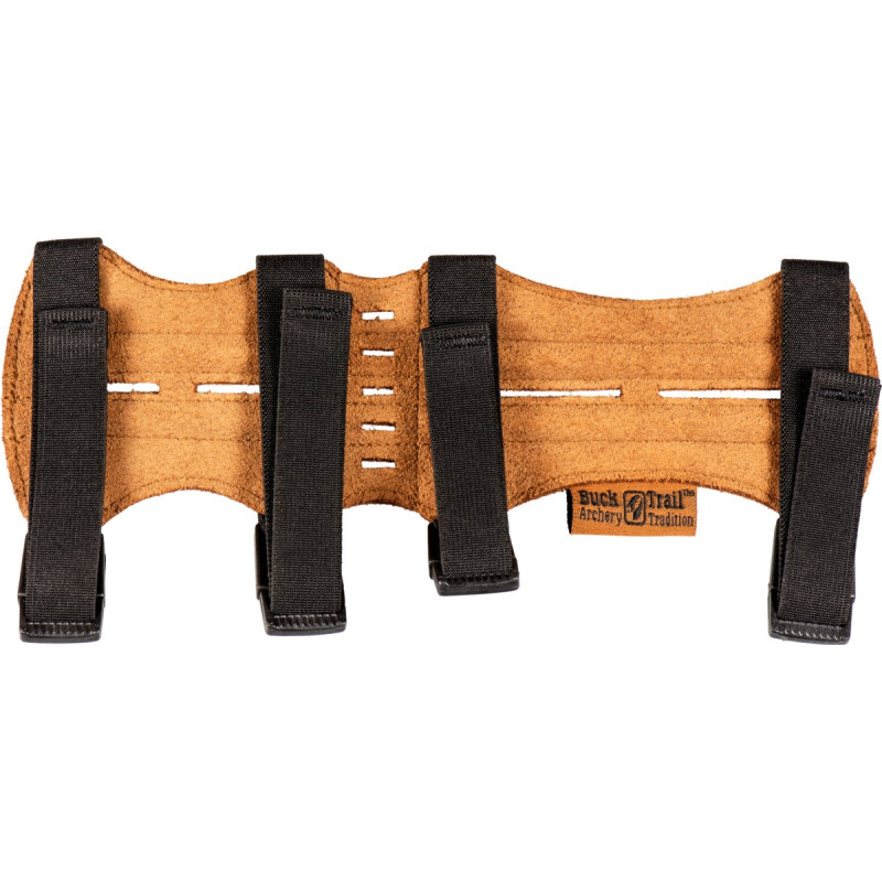BUCKTRAIL TRADITIONAL ARMGUARD DOUBLE PECAN WILD LEATHER SHORT 25cm