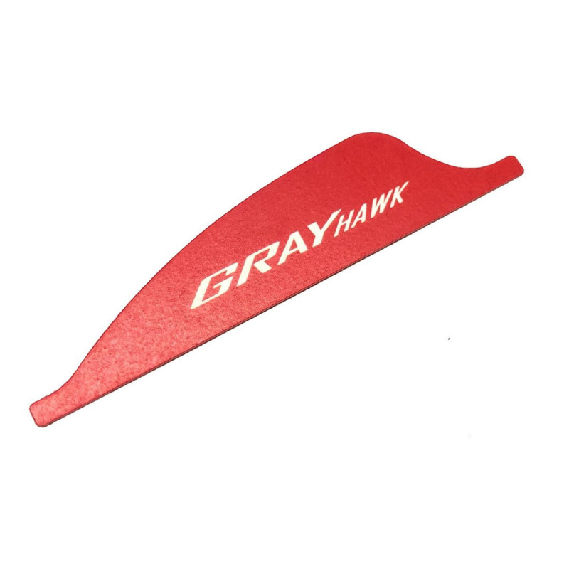 GRAYARCHERY GRAY HAWK VANES SHIELD 1-3/4" RED 50/PK