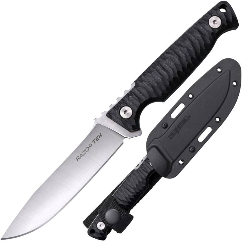 COLD STEEL 4" RAZORTEK BLACK GFN HANDLE