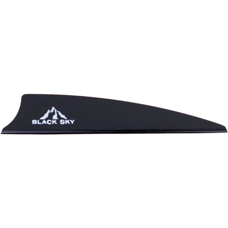 BOHNING BLACK SKY VANES 3" SHIELD CUT BLACK 100/PK