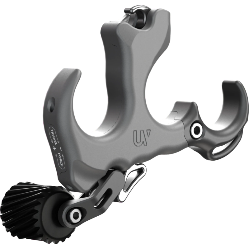 HAND STYLE UV BUTTON THUMB 3-FINGER TRIGGER MEDIUM SMOKE GREY ALUMINUM