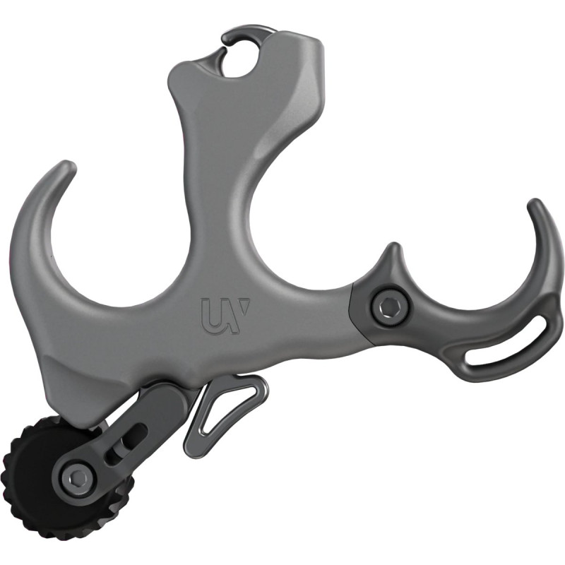 ULTRAVIEW HAND STYLE UV BUTTON THUMB 3-FINGER TRIGGER MEDIUM SMOKE GREY ALUMINUM