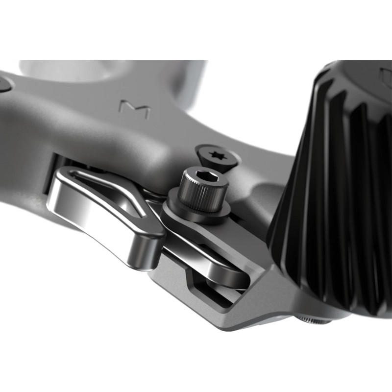 ULTRAVIEW HAND STYLE UV BUTTON THUMB 3-FINGER TRIGGER MEDIUM SMOKE GREY ALUMINUM