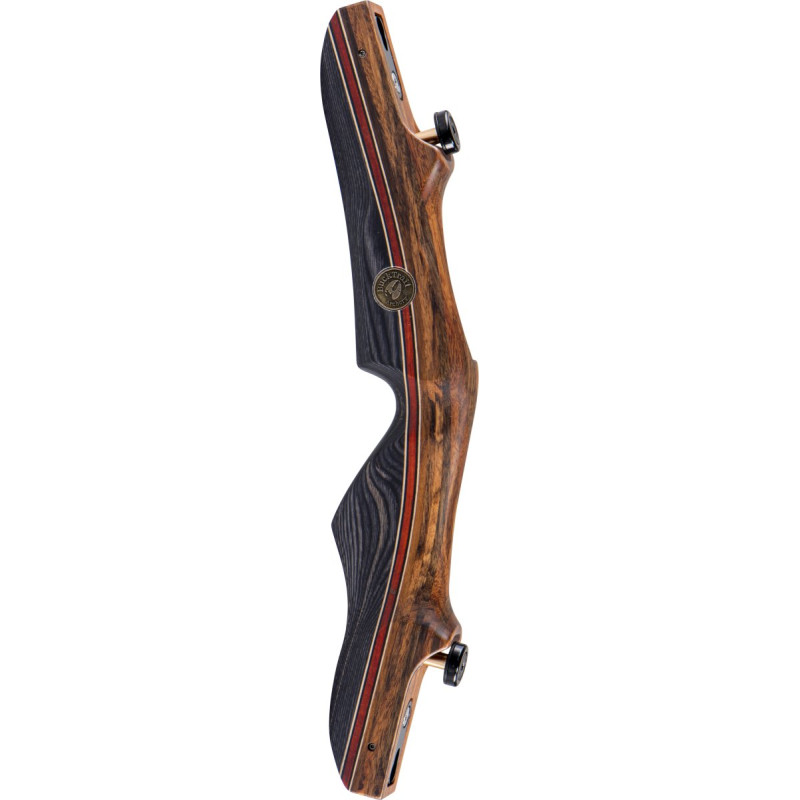 BUCKTRAIL RISERS ILF WOOD VERIS OVANGKOL 17" RH with LIMB ALIGNMENT SYSTEM GREY
