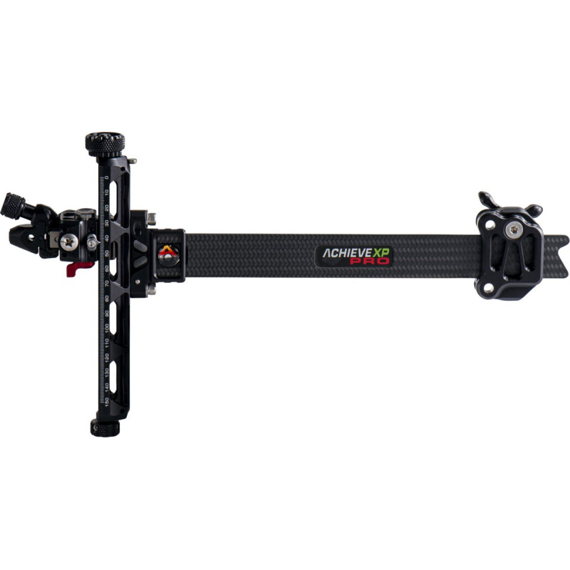 AXCEL RECURVE SIGHTS ACHIEVE XP PRO UHM DIAMOND WEAVE CARBON BAR / EXT 9" RH BLACK/BLACK