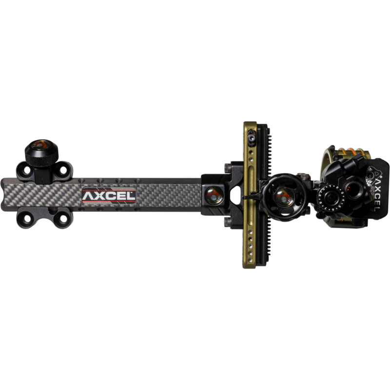 AXCEL HUNTING & 3D SIGHT LANDSLYDE CARBON PRO SLIDER ACCUSTAT II SCOPE - 5 PIN .019 TACTICAL BOWHUNTING