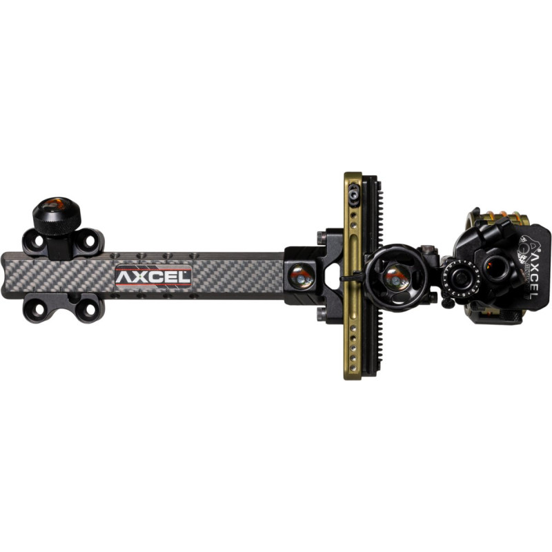 AXCEL HUNTING & 3D SIGHT LANDSLYDE CARBON PRO SLIDER ACCUSTAT II SCOPE - 5 PIN .019 TACTICAL BOWHUNTING