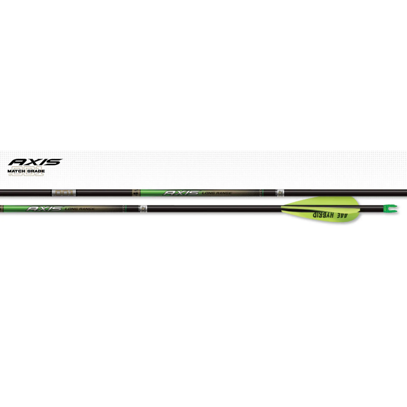 SHAFTS AXIS 4MM LONG RANGE MATCH GRADE 250 w/ HALFOUT INSERTS 12/PK