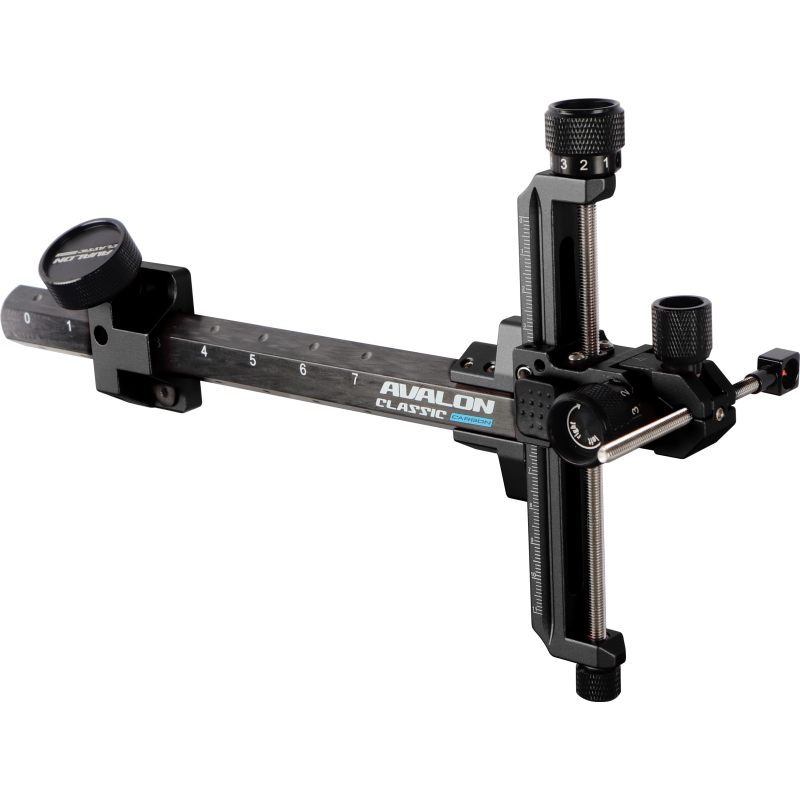 RECURVE SIGHTS CLASSIC CARBON RH ANODIZE BLACK/BLACK
